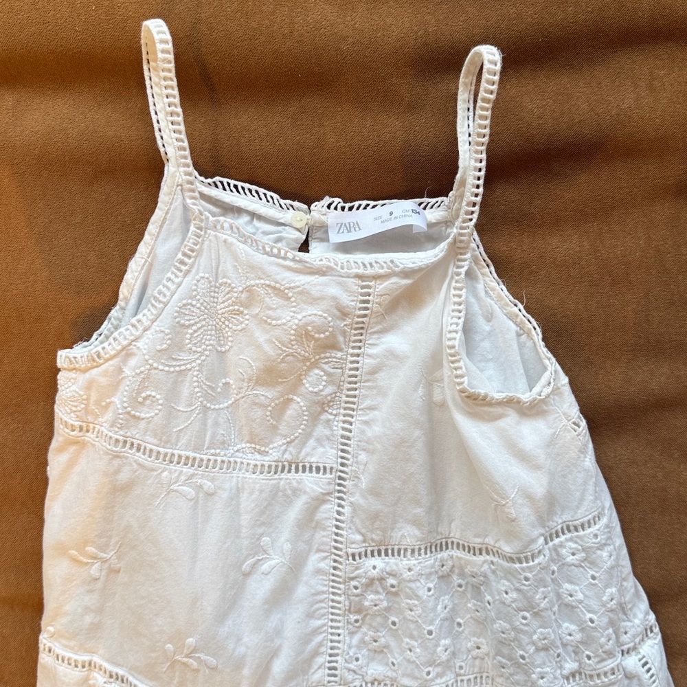 Zara Kids Embroidered Patchwork Dress - Picture 5 of 7